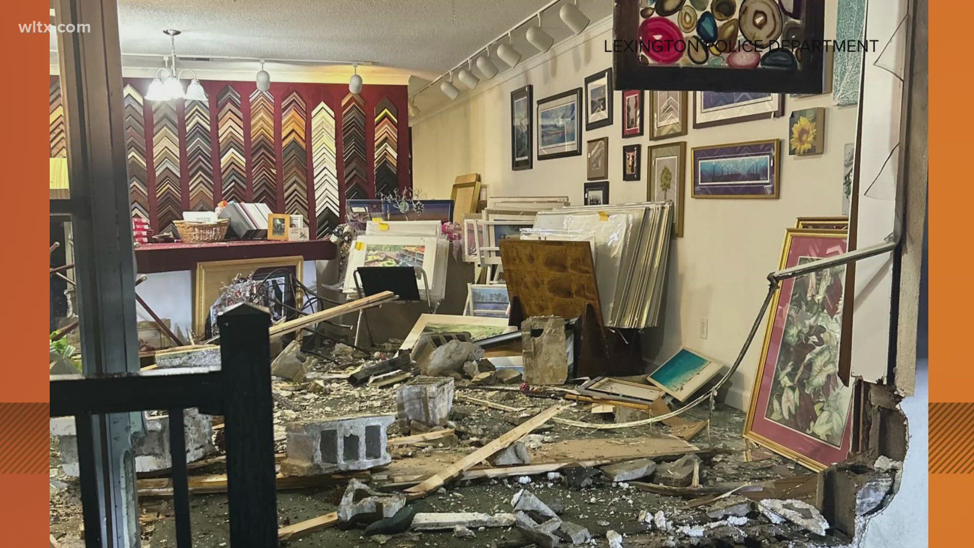 Kelly Chaffins, the owner of Custom Framer in Lexington, spoke with "News19 This Morning" after a car crashed into her shop early Wednesday morning.