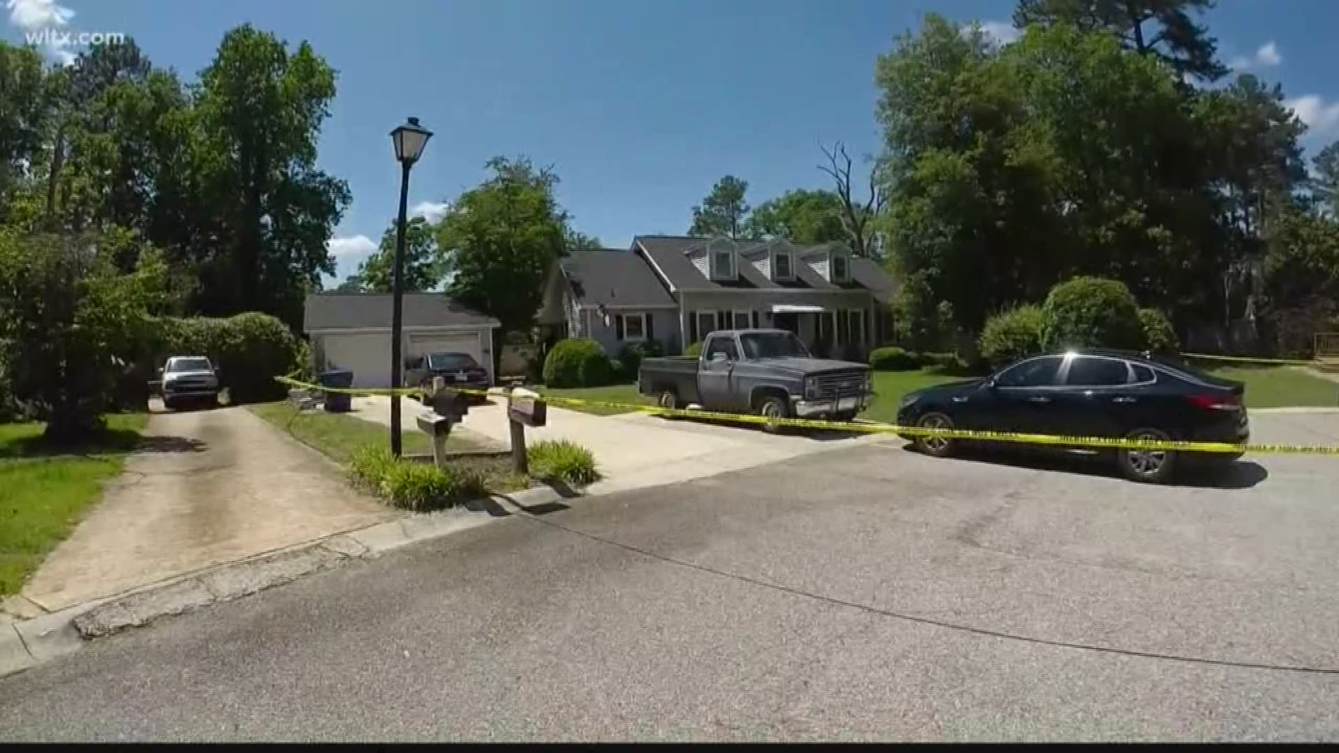 Deputies are searching for a suspect who shot and killed an 8-year-old in a home invasion in Lexington.