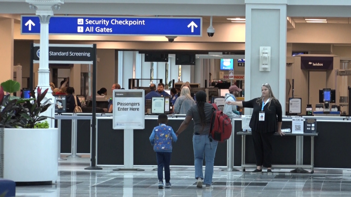 About 75 families went through Delta check-in, TSA, and a 15-minute mock flight at the Wings for All event hosted by The Arc of South Carolina on Saturday.