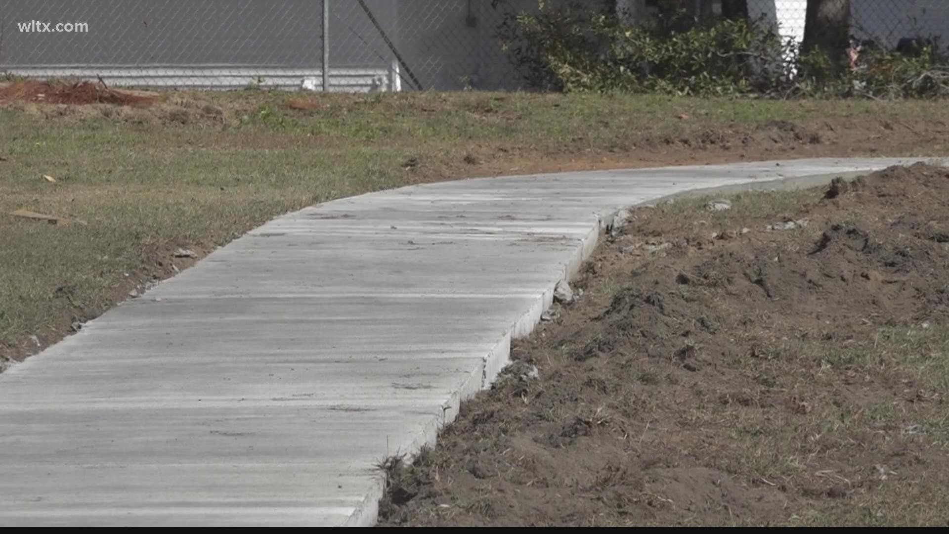 The Town of Branchville is building a walking track at Horton Field at the request of community members.