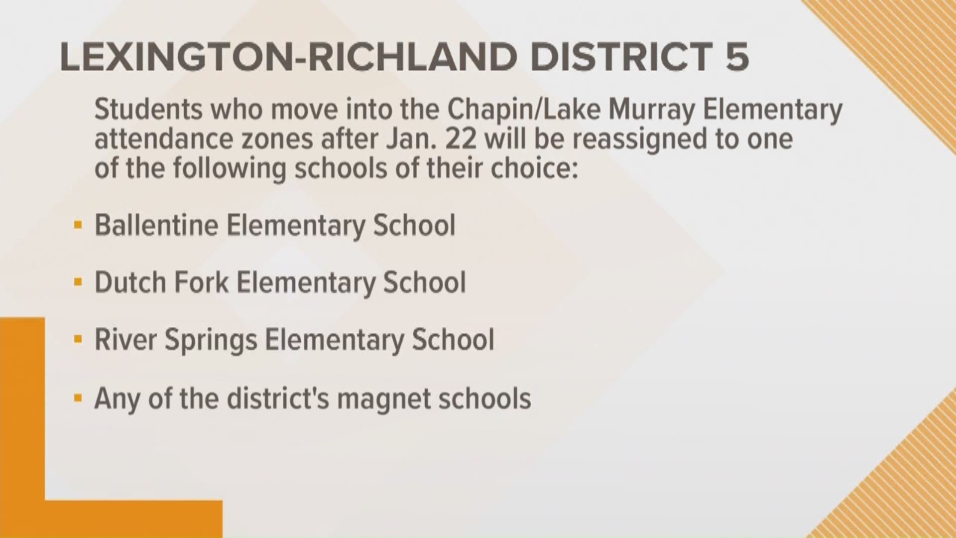 Chapin and Lake Murray Elementary schools freezing enrollment