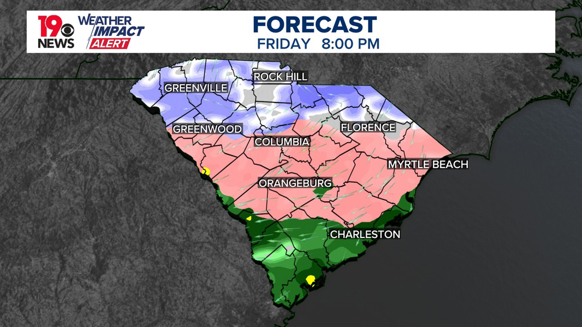 Wintry mix possible for South Carolina Friday and early Saturday | wltx.com