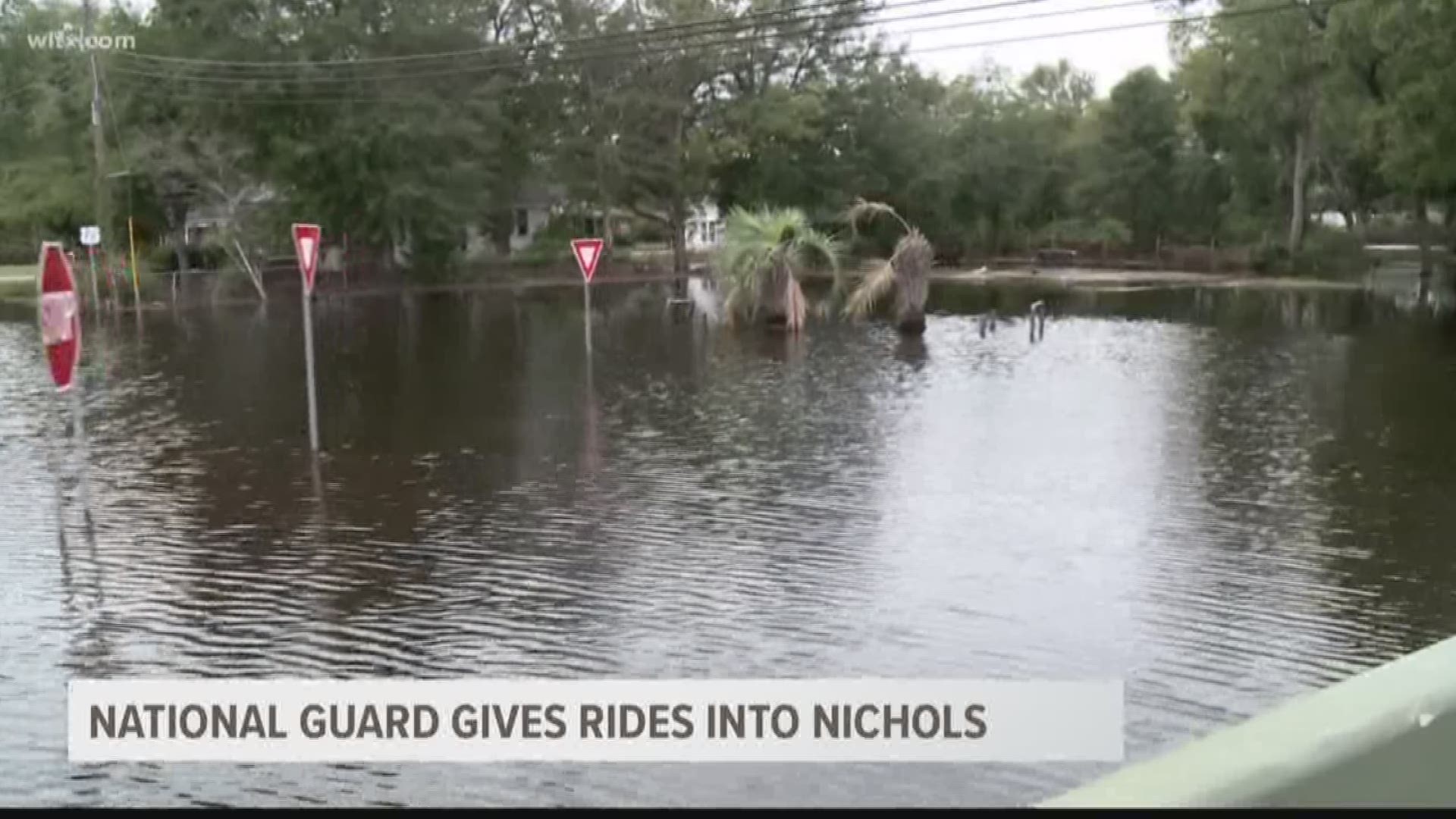 The South Carolina National Guard is dealing with the aftermath of heavy flooding in the town of Nichols.