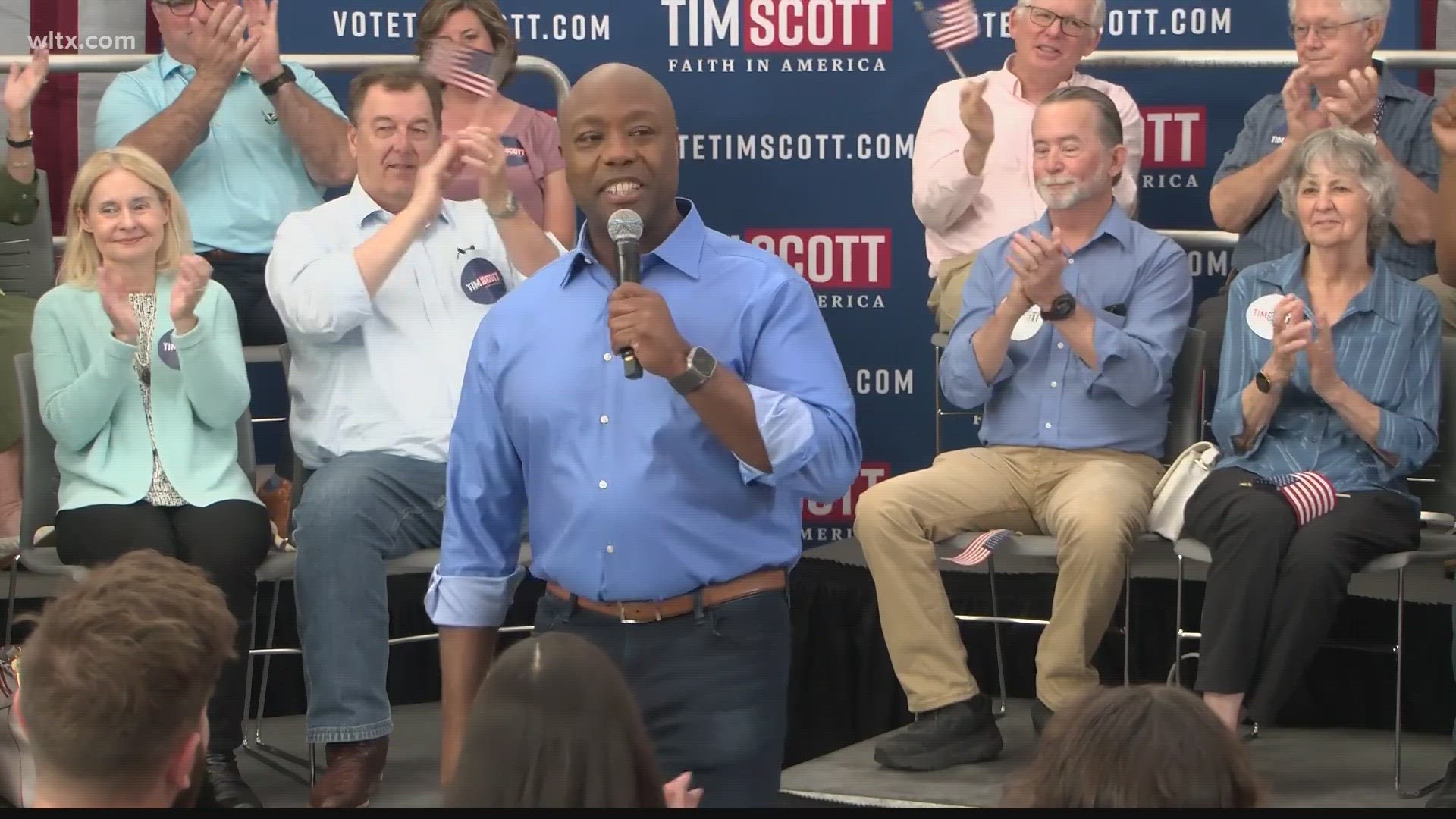 Sen. Tim Scott of South Carolina made it official Friday: He's running for president.