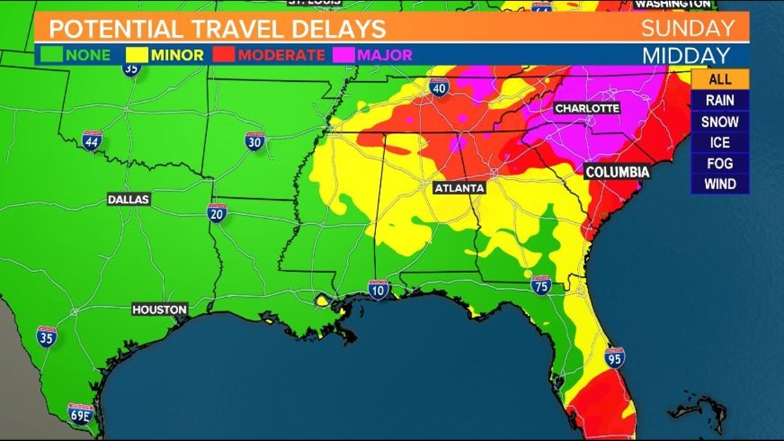 Timeline of when can we expect winter weather in South Carolina