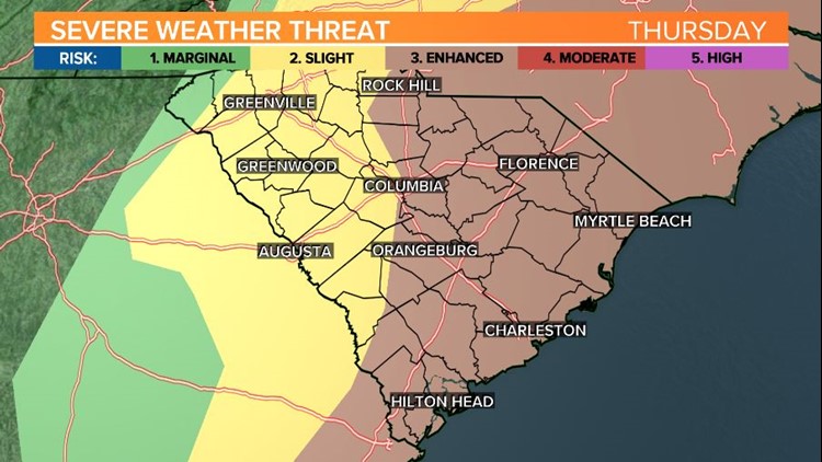 Severe weather tornadoes in South Carolina timeline  wltx.com