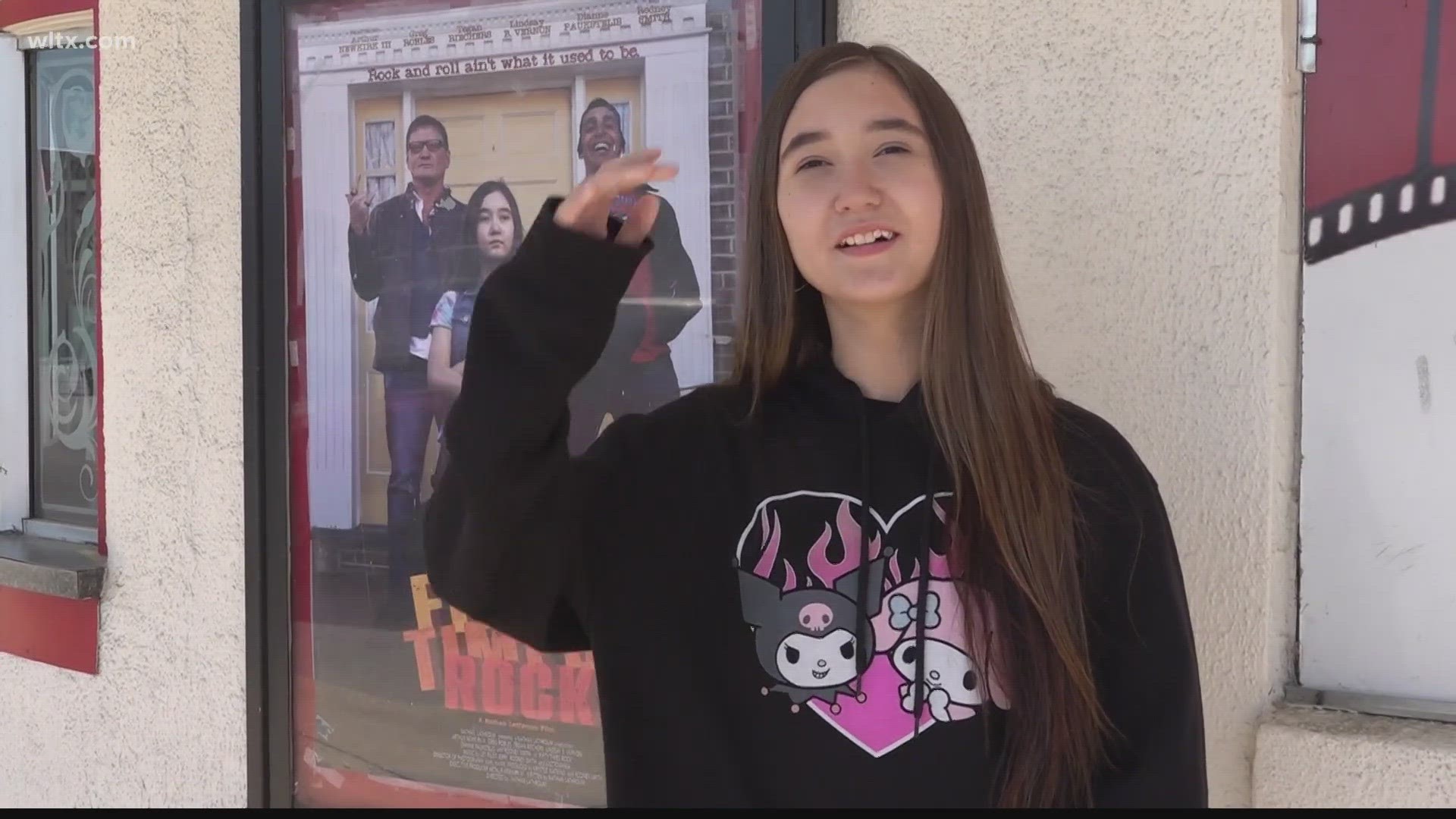 Tegan Reichers, 11, is ready for the big screen and her movie "Fifty Times Rock" is coming soon.
