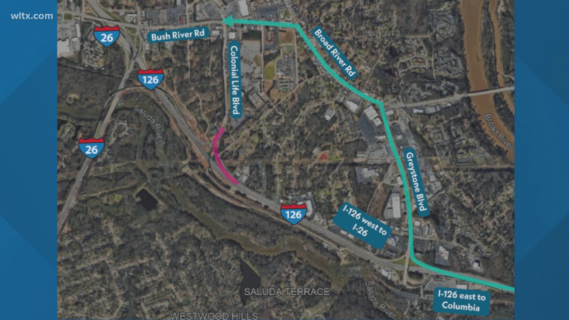 SCDOT says they are temporarily closing the I-26 westbound off-ramp to Colonial Life Blvd for construction.