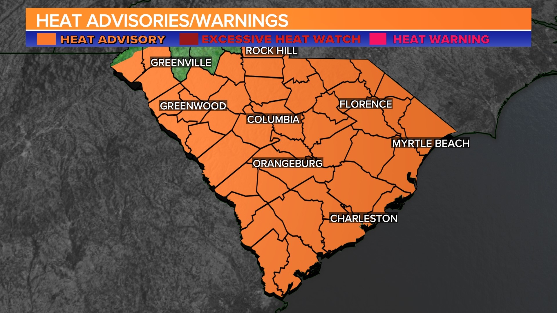 Ready to Sizzle Heat Advisory Covers South Carolina