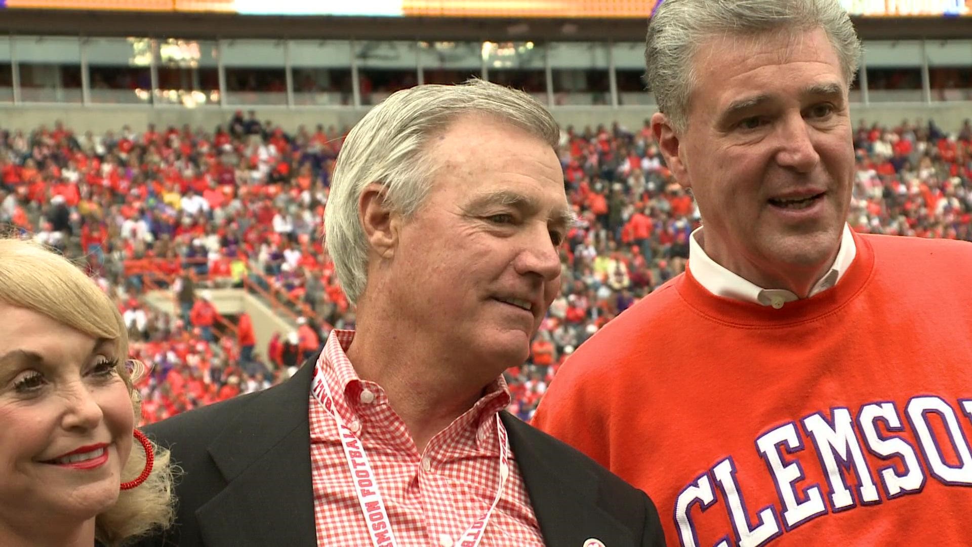 Former Clemson head football coach Tommy Bowden was in Death Valley for the first time in 13 years.