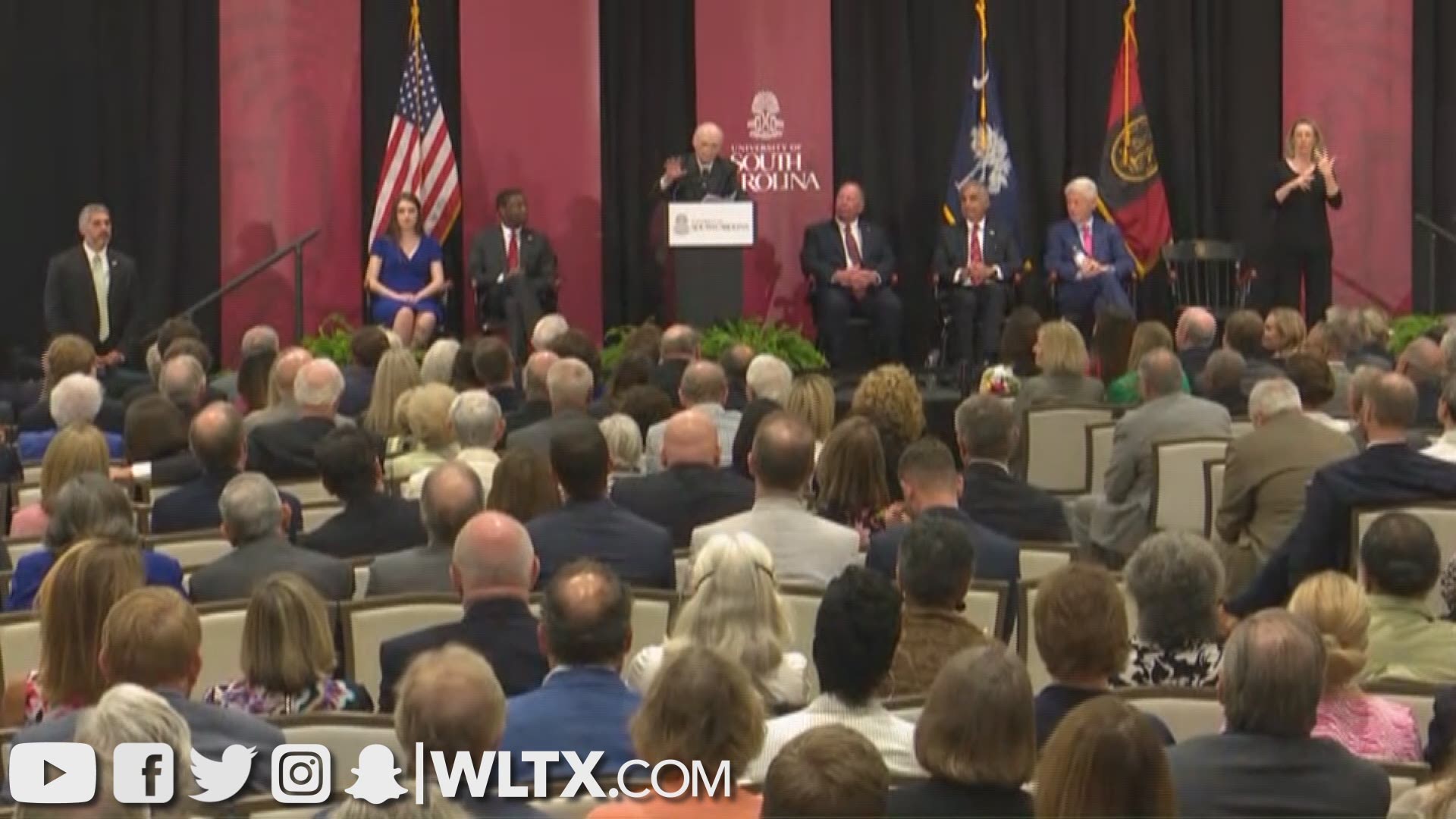Part two of former Governor Dick Riley's remarks at University of South Carolina as the school unveiled the collection of his papers.