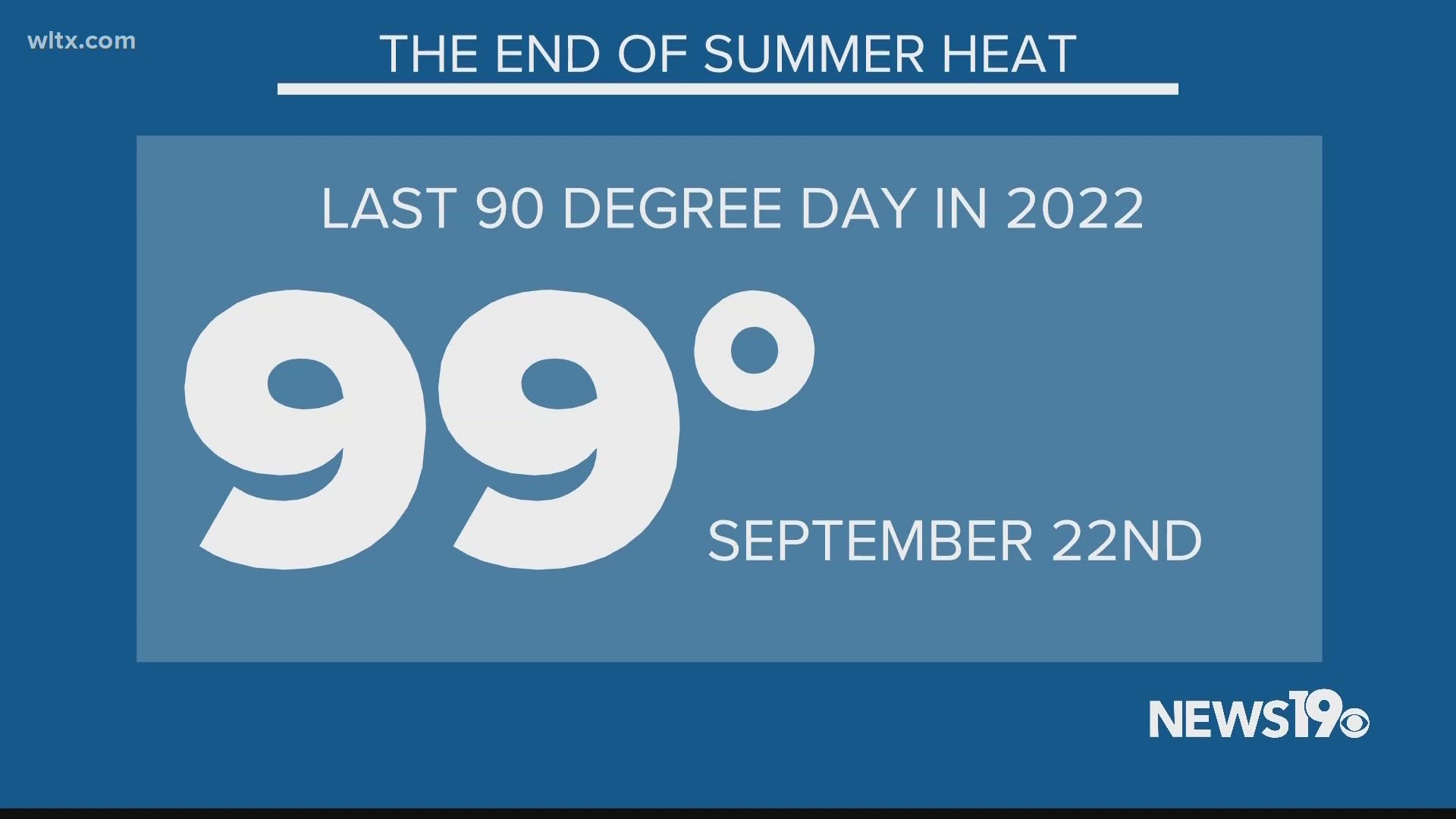 Cooler temperatures are creeping in but when will the summer temperatures go away.