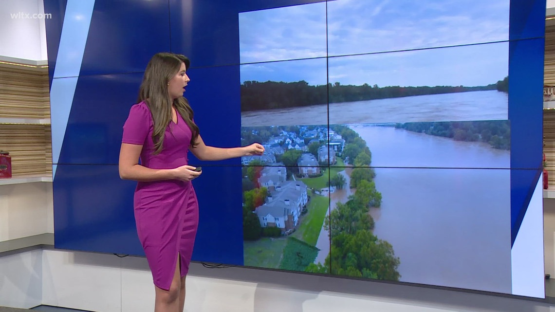 Rivers rising in the Midlands after Helene | wltx.com