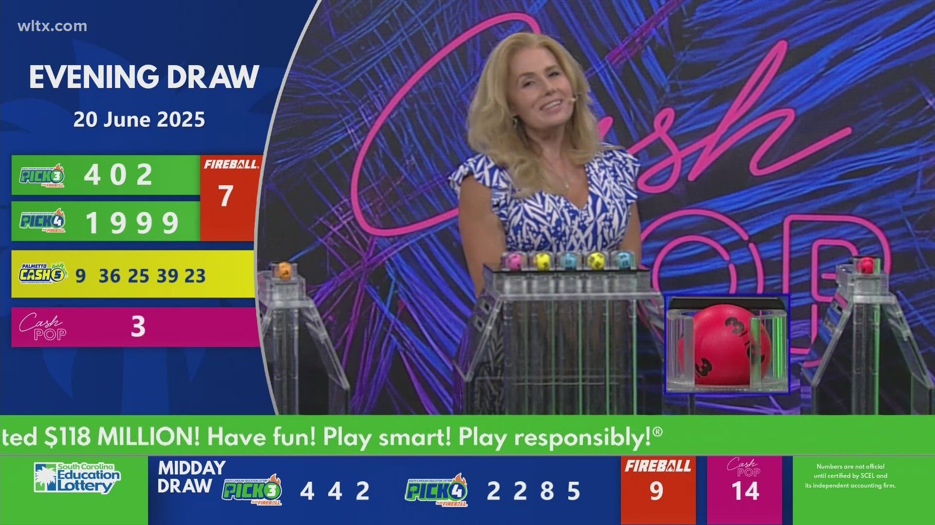 Evening SC Winning Lottery Numbers For June 20 2025 Wltx Com D4ef562e F621 4d73 9b00 1920x1080 