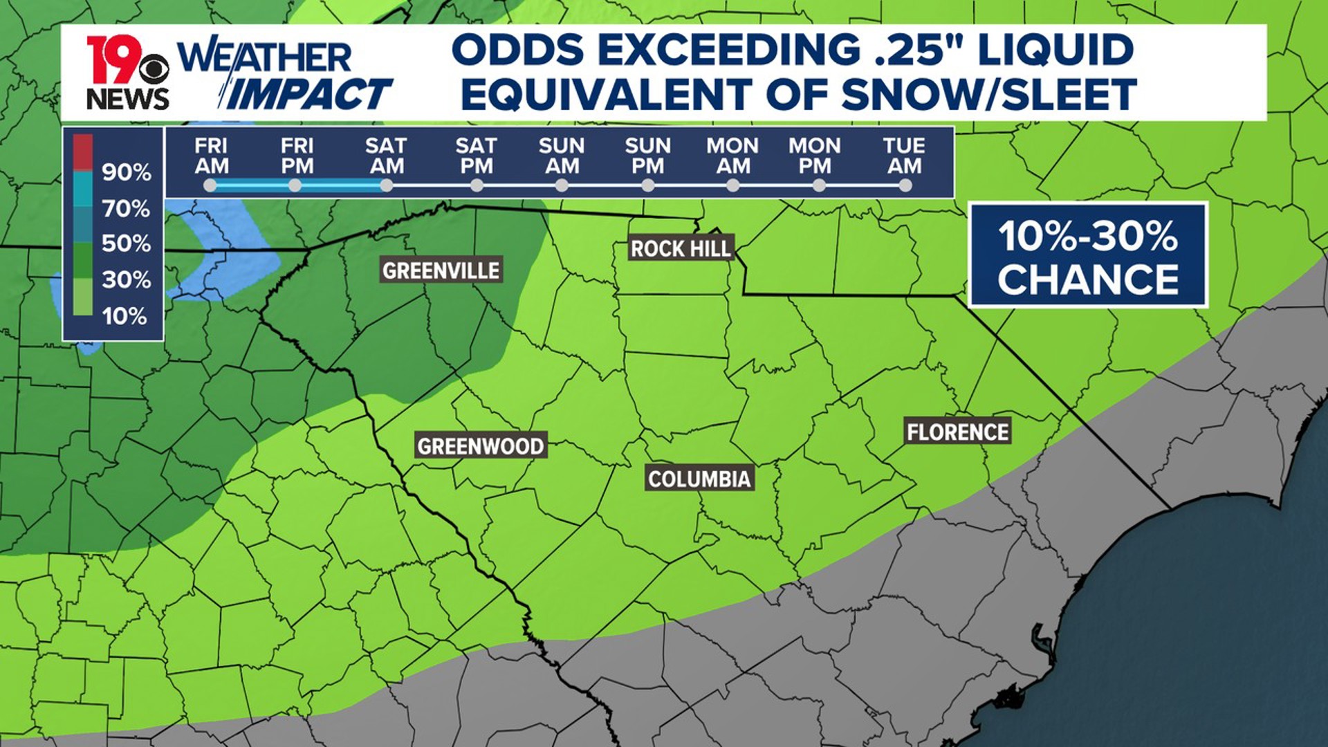 Tracking the potential for wintry South Carolina weather Friday | wltx.com
