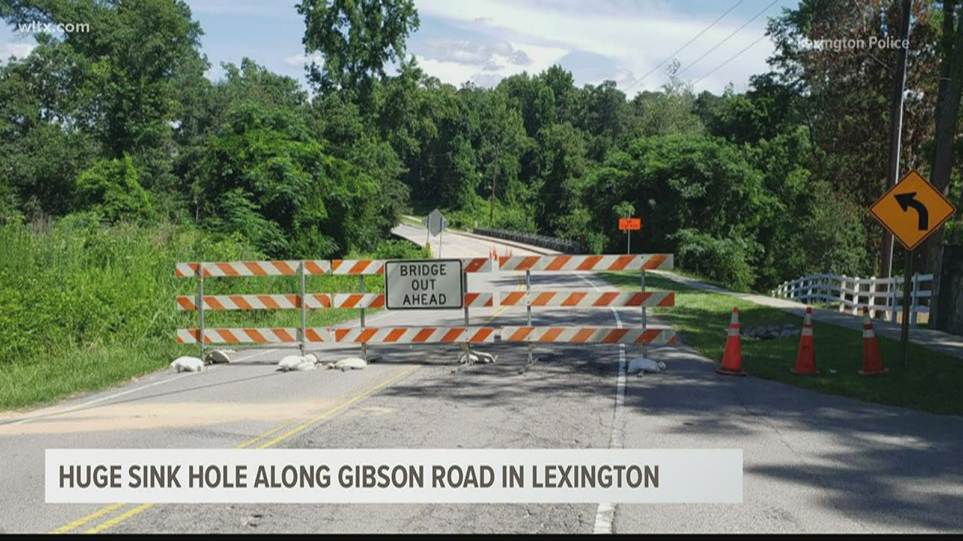Officials are asking motorists to avoid the 200 block of Gibson road due to a 'massive' sinkhole.