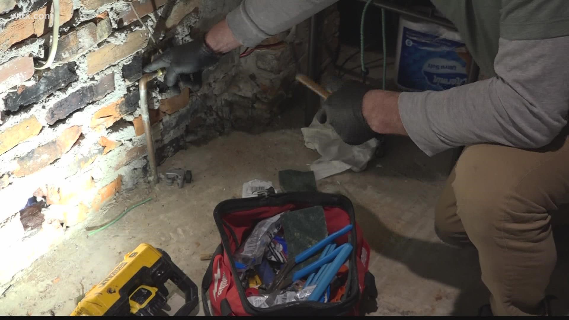 Local plumbers in Columbia, West Columbia, Chapin and Lexington say they've been overwhelmed with calls during the unusually cold weather.