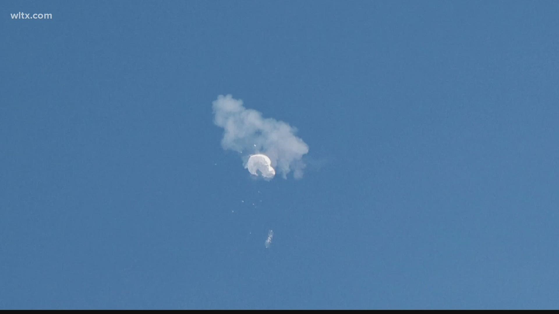 The U.S. military on Saturday shot down a suspected Chinese spy balloon off the Carolina coast after it traversed sensitive military sites across North America.