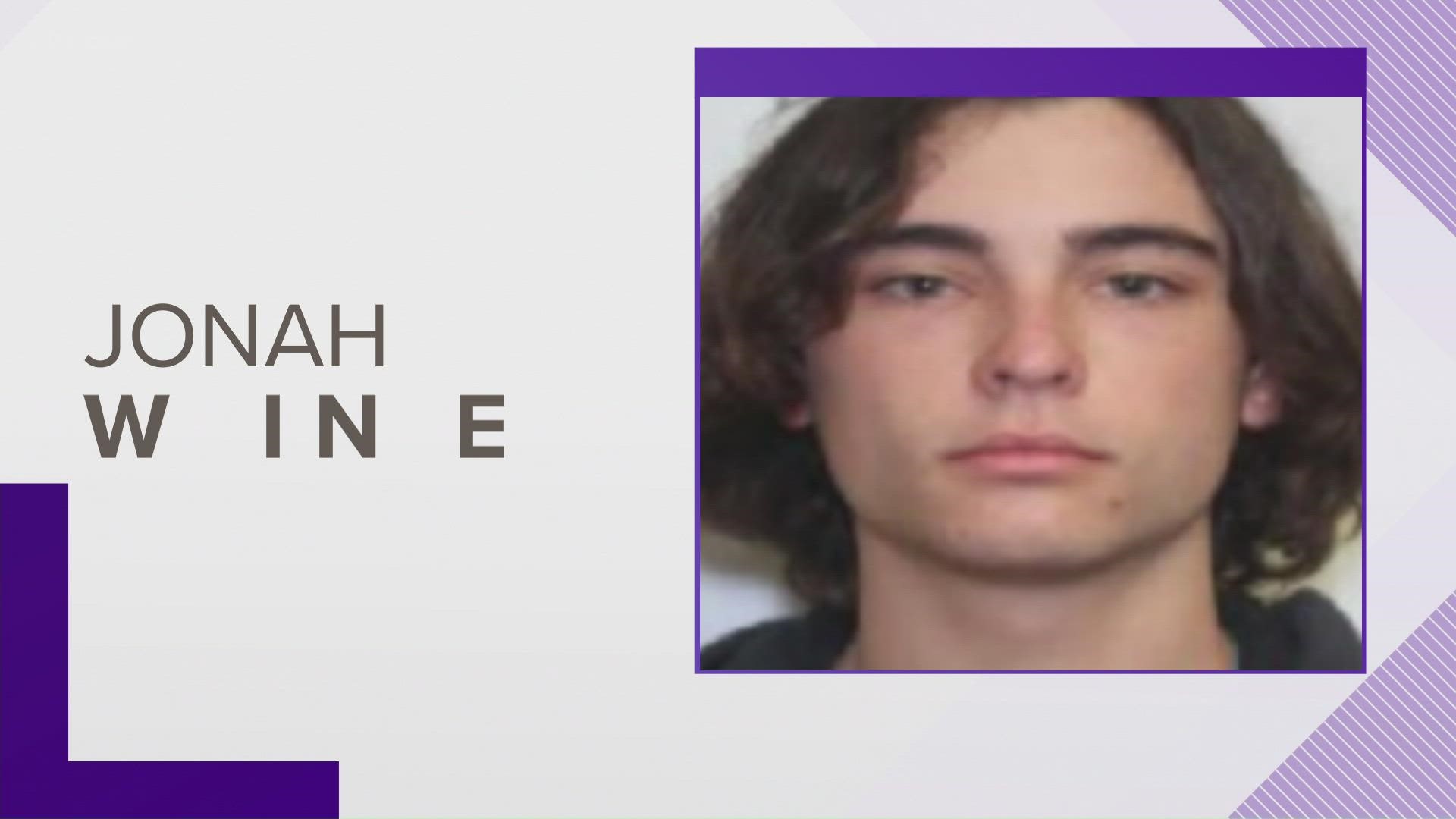 Jonah Wine, 18 left a DJJ facility without permission, he is not believed to be a threat to the public.  If you have any information call CrimeStoppers.