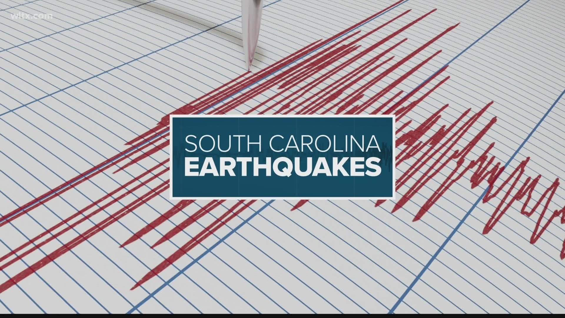 The Elgin-Lugoff region experienced another aftershock, making for the 17th quake in a month.