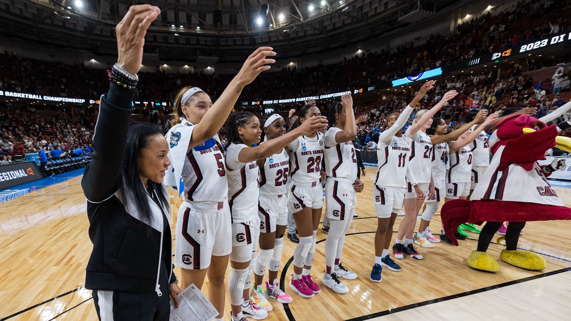 Basketball coach Dawn Staley speaks to female athletes of color in