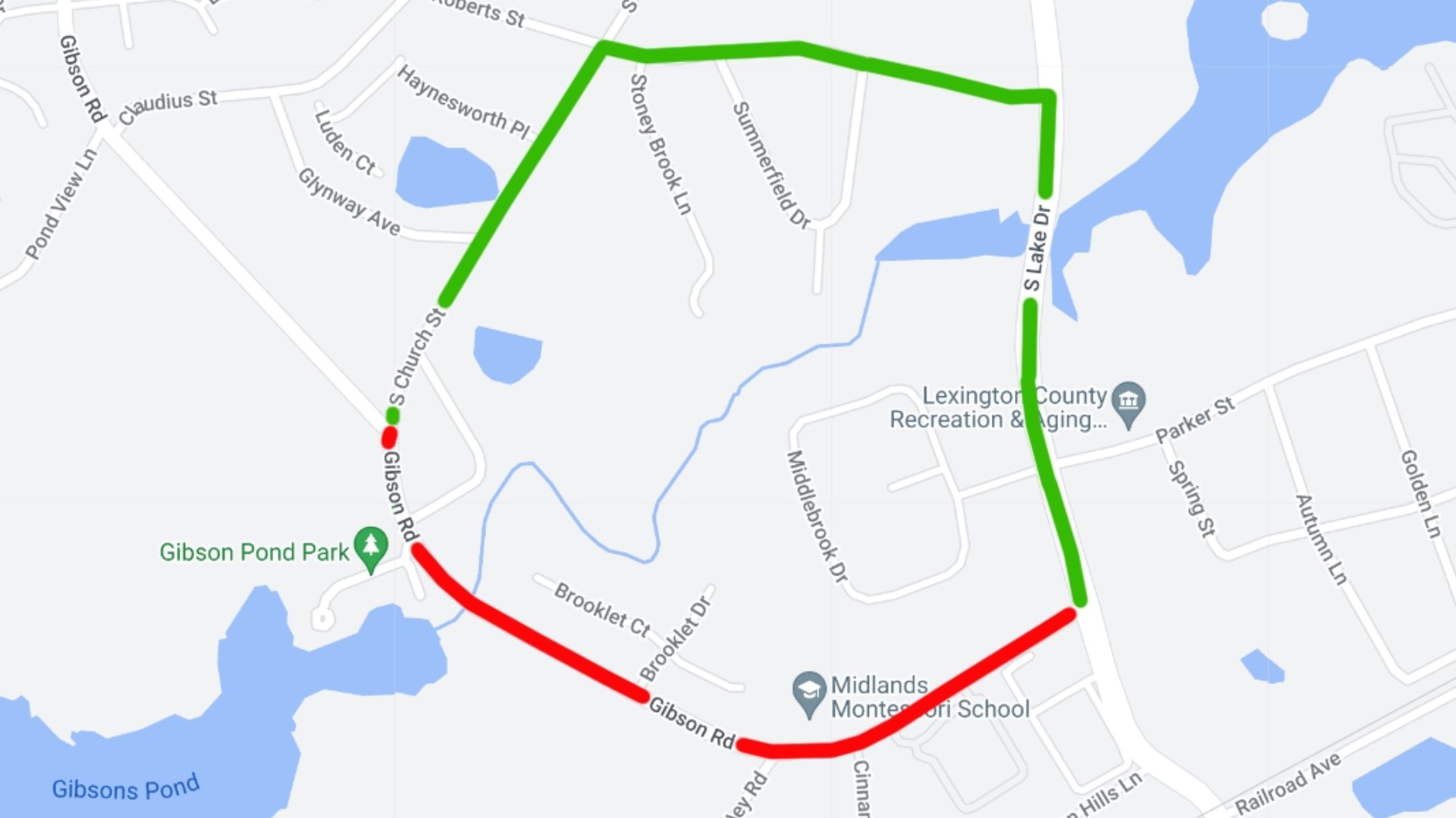 Temporary closure of Gibson Road in Lexington County