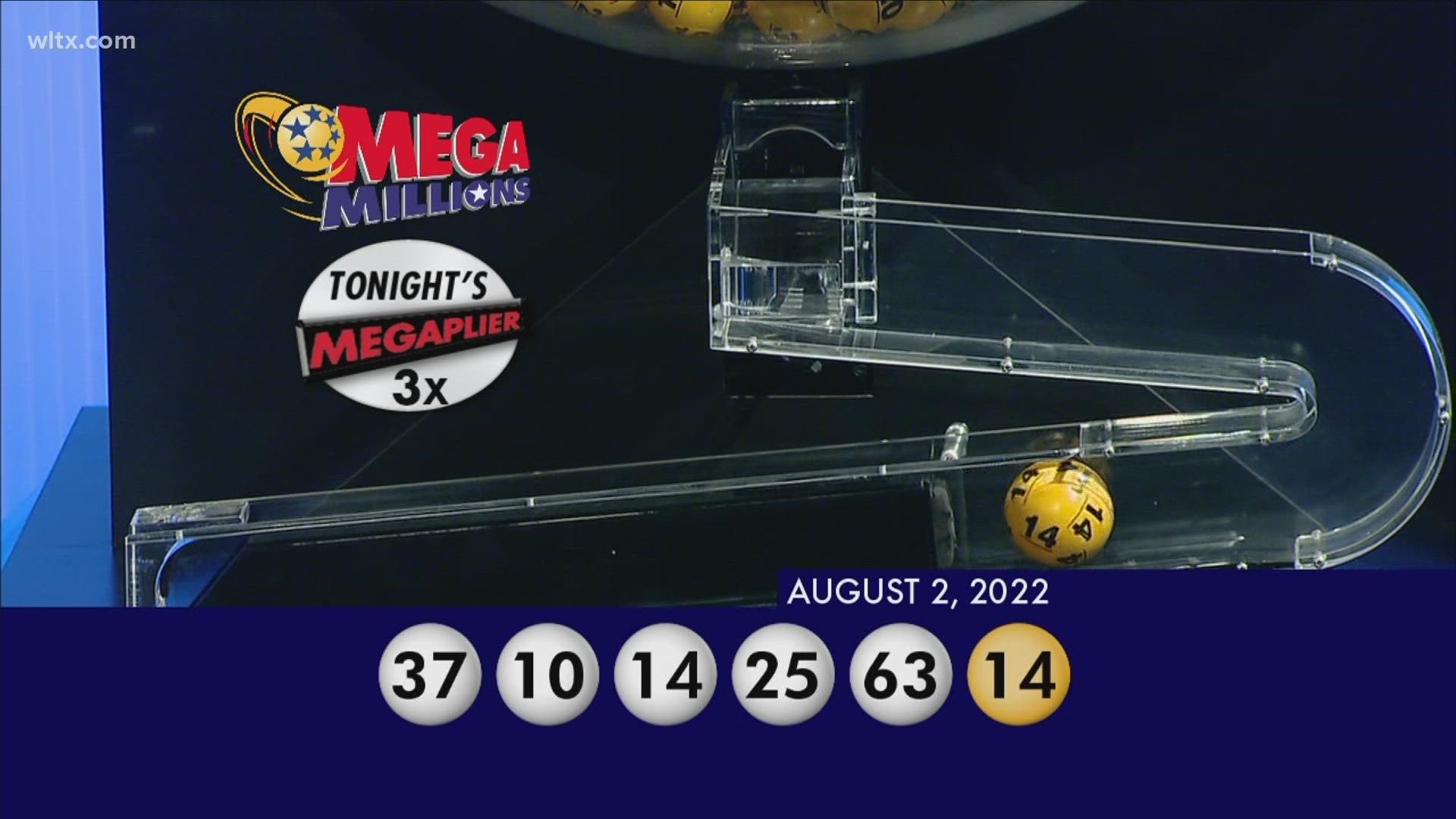 Here are the winning Megamillions numbers for August 2, 2022.