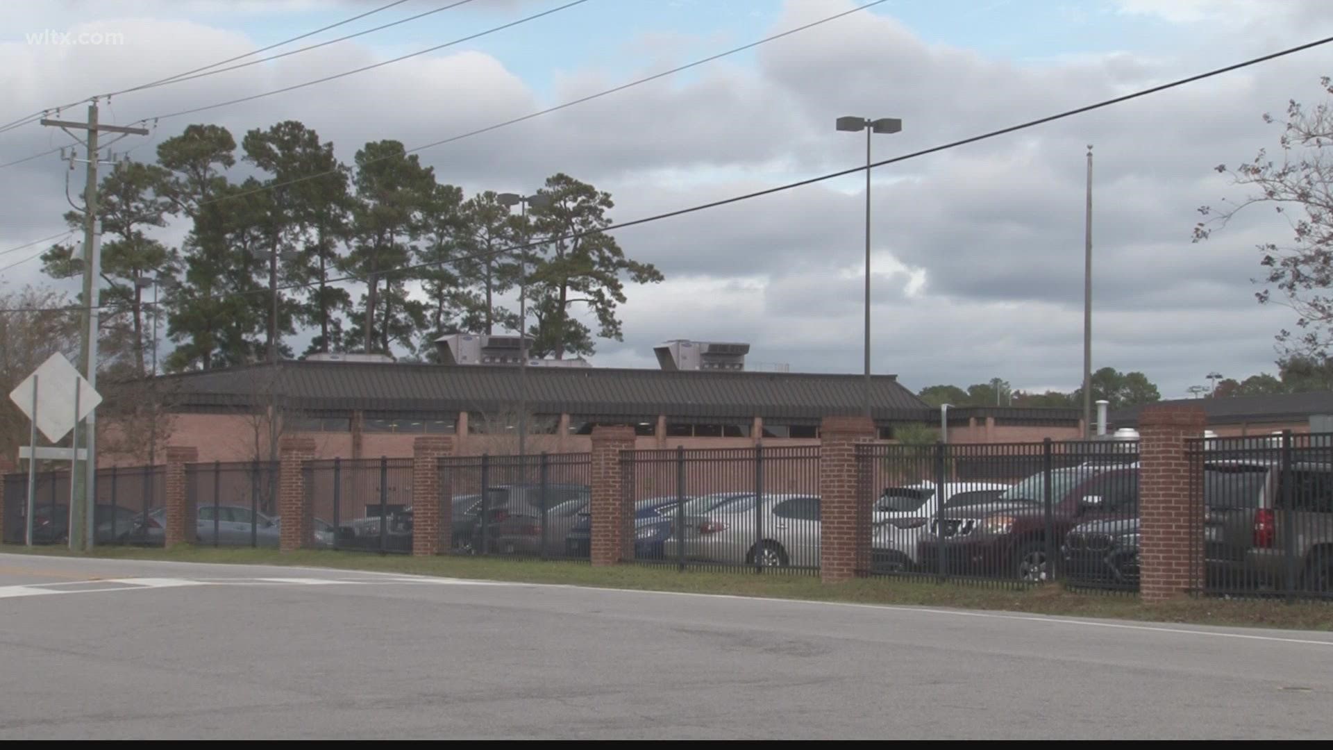 The incident happened at Lower Richland High School.  A campus monitor was asked to get a student to leave class.