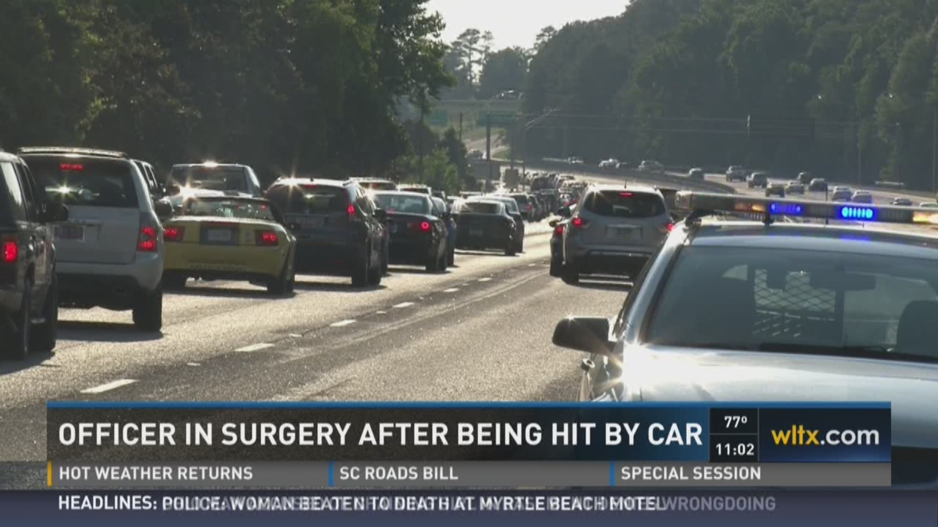 Officer in Surgery After Being Hit by Car | wltx.com