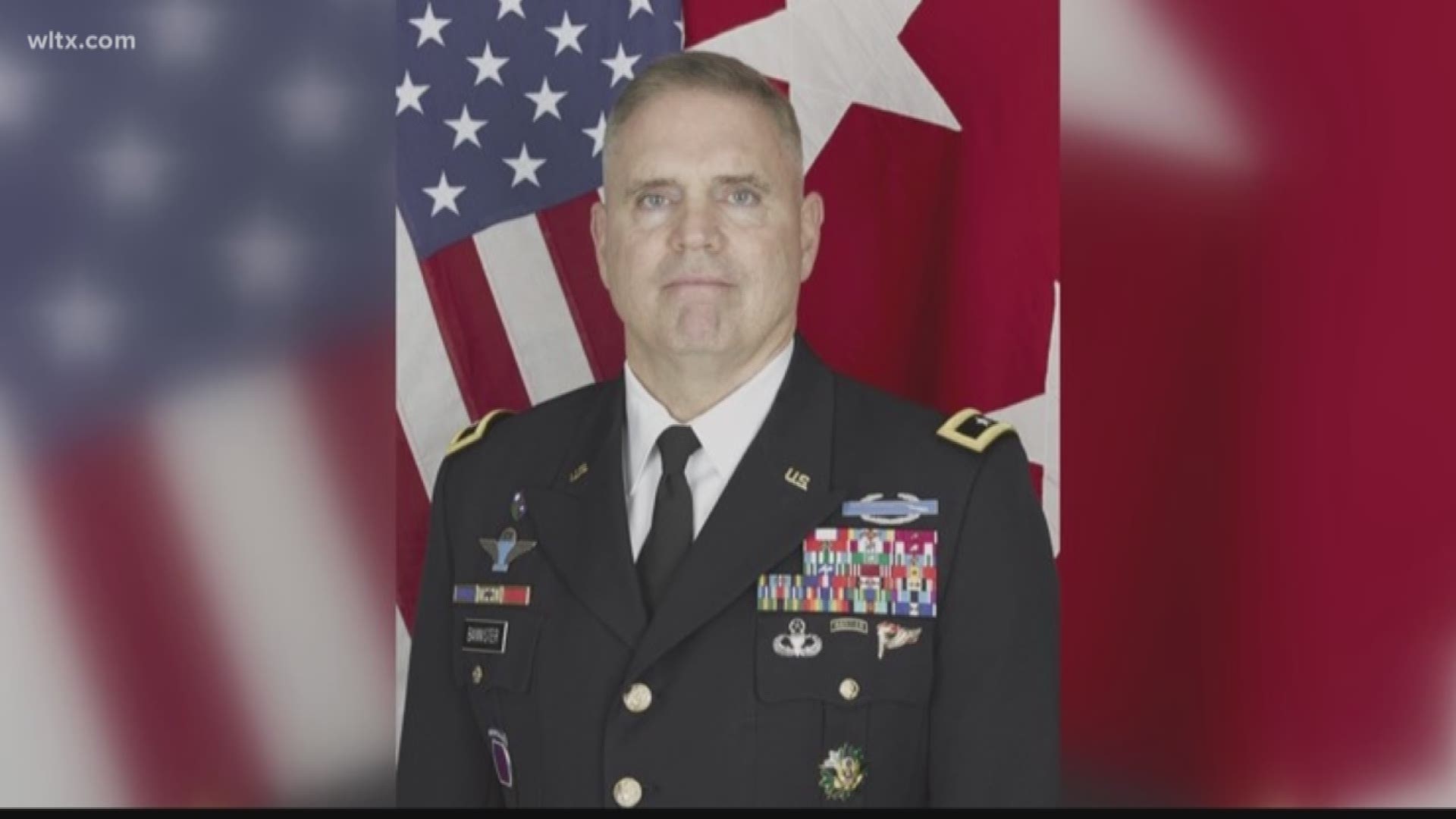 The U.S. Army said Major General Jeffrey L. Bannister died at Lake Murray on Sunday while he was on transition leave