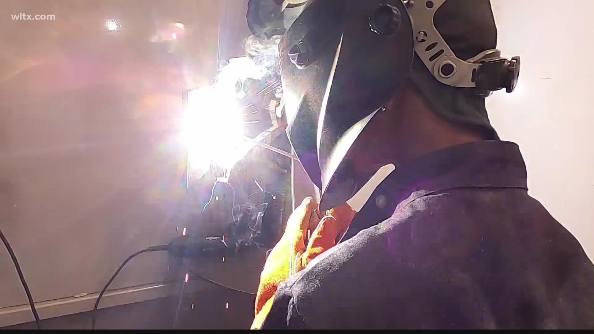 Companies are looking for more and more welders and these high school kids showed off their skills.