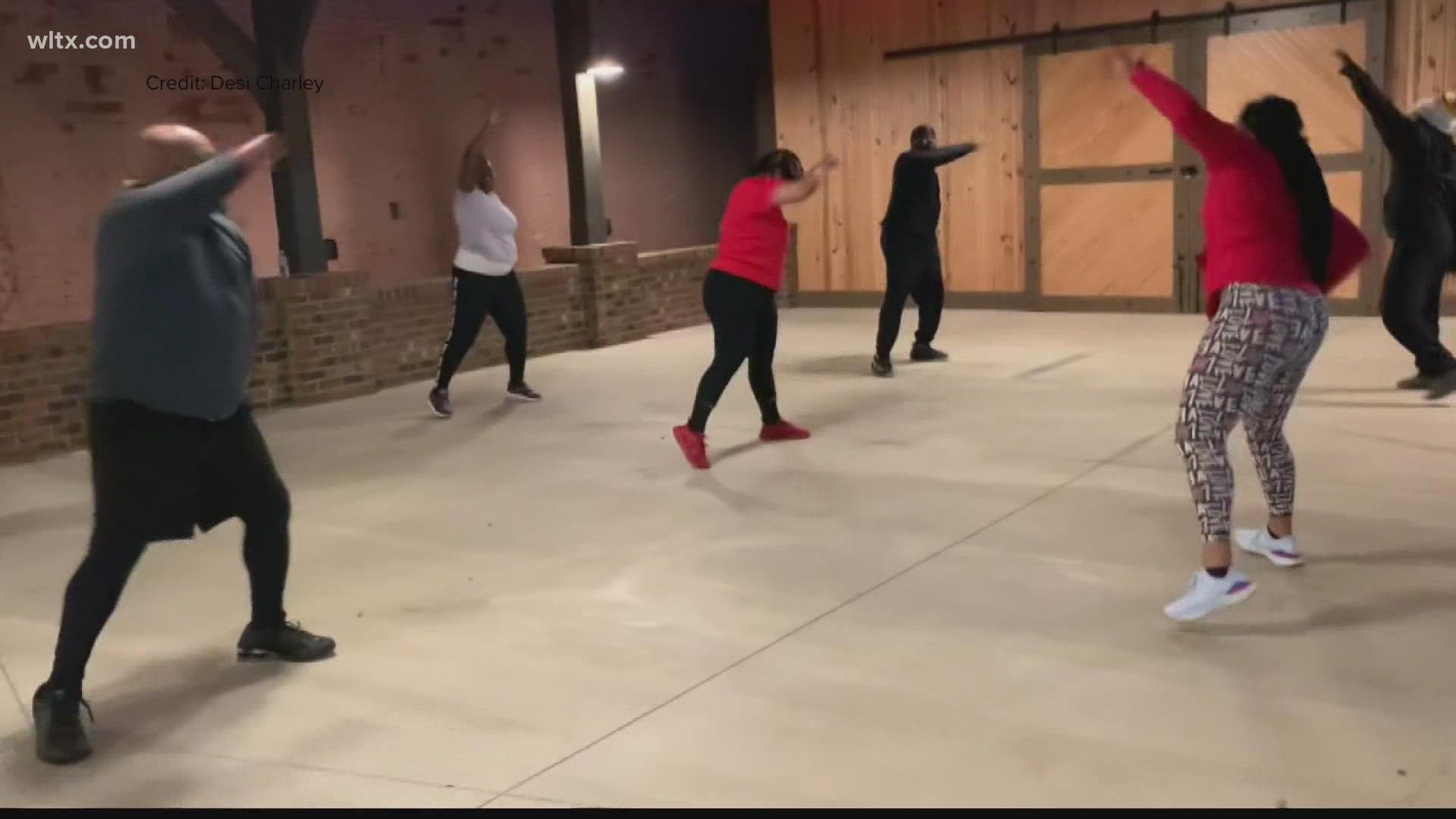 In October, Desi Charley and her husband Jabari started offering free weekly group fitness classes every Monday at the downtown Orangeburg Pavilion.