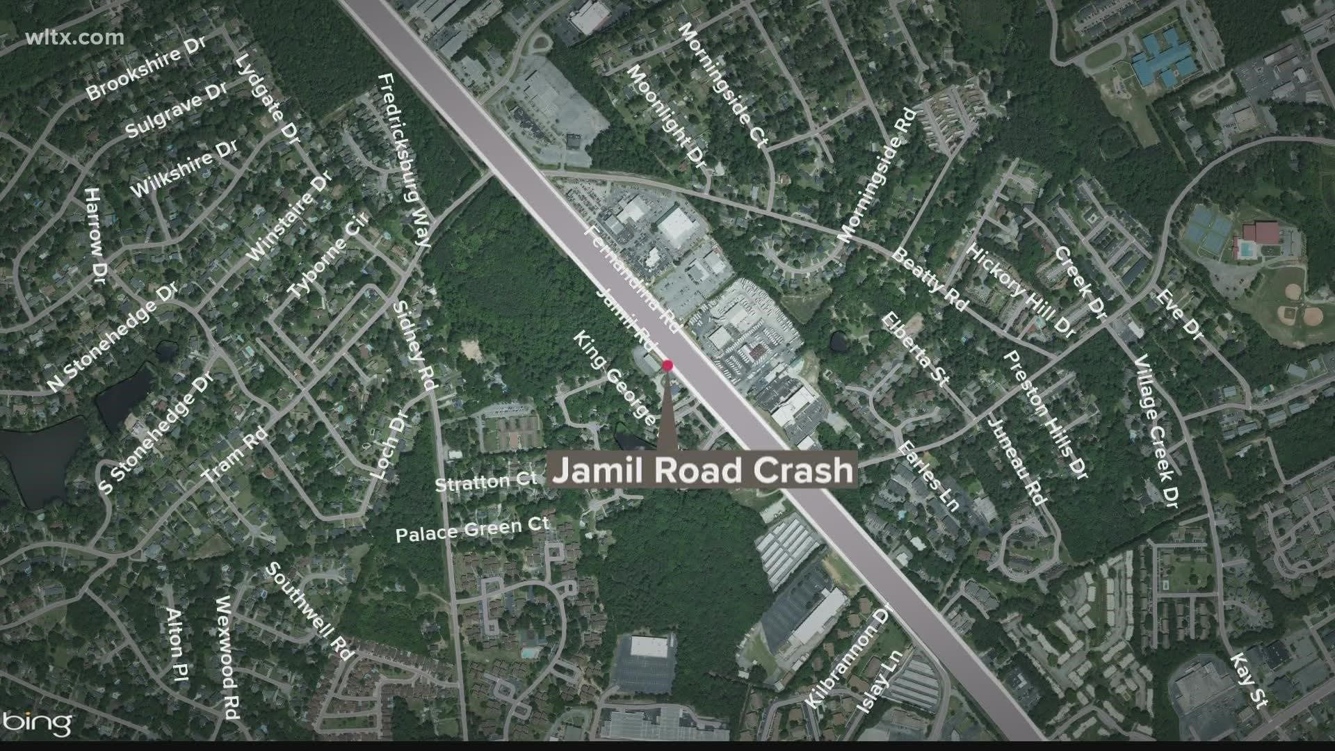 Authorities say the man was attempting to cross Jamil Road around 6 p.m. when he was hit.