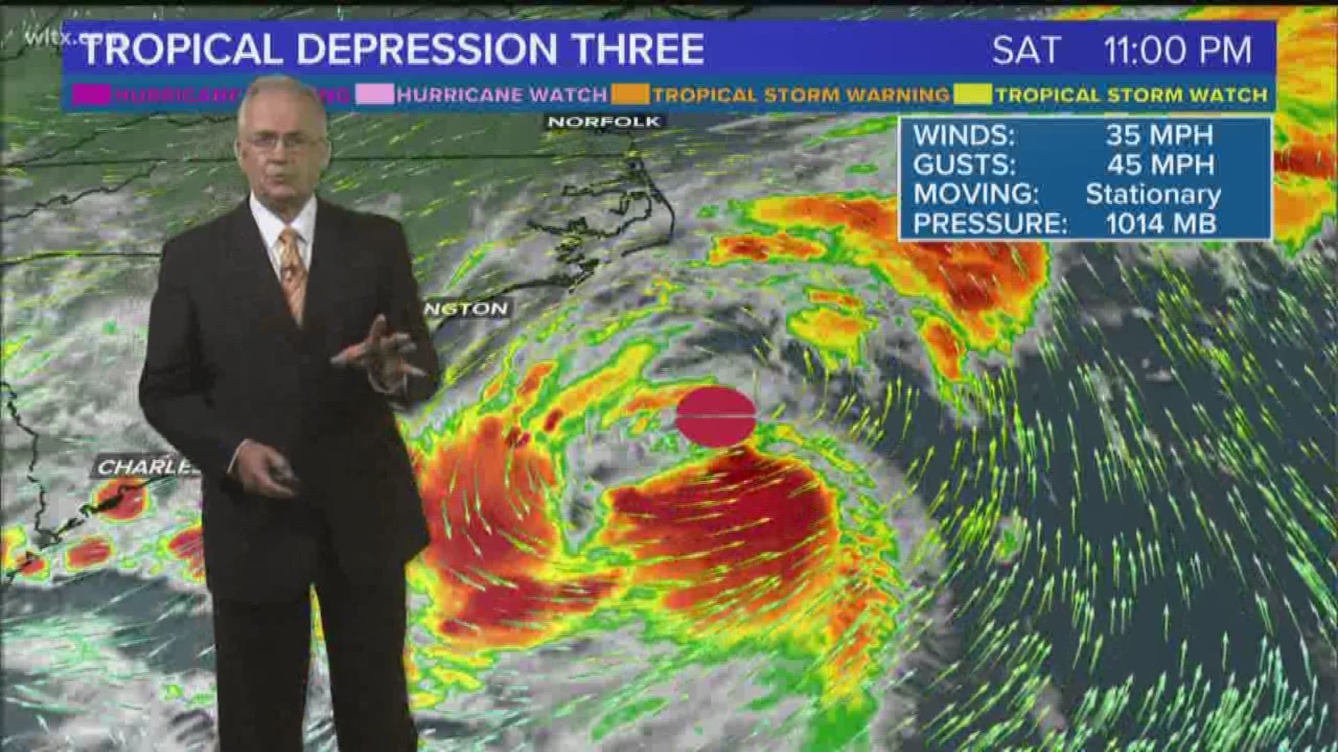 News19 Chief Meteorologist Jim Gandy provides an update on Tropical Depression Three.