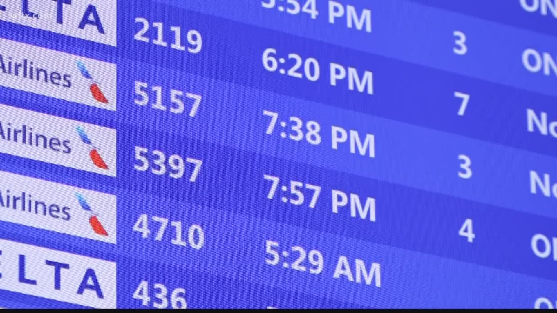 Columbia airport has begun to see holiday travelers and its only Tuesday