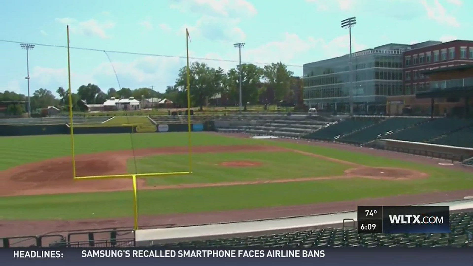 Ridge View and Fairfield Central are playing at the Columbia Fireflies stadium for the first South Carolina High School football game at a ballpark.