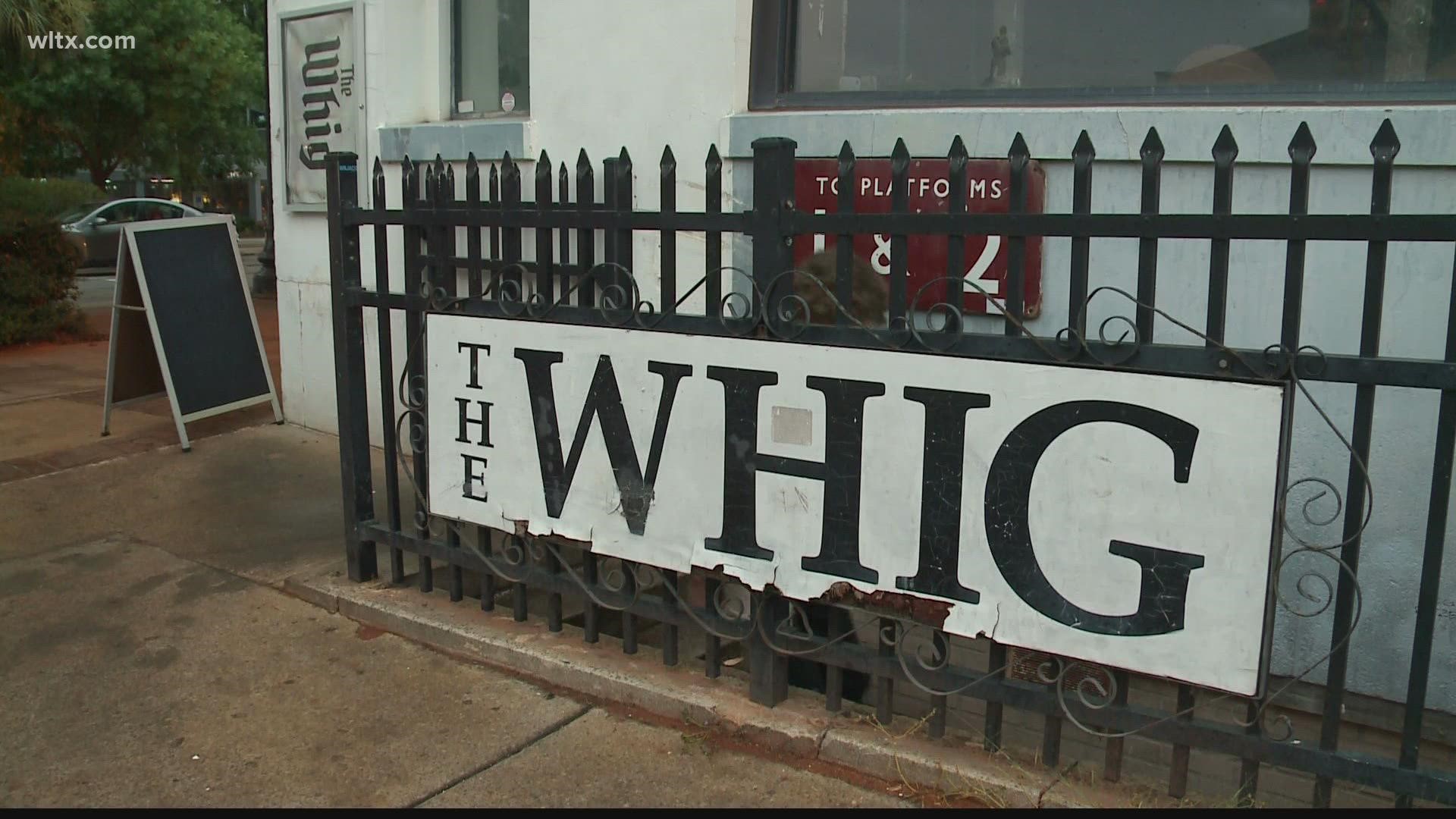 One of Main Street Columbia's iconic spaces, The Whig on Main Street, has announced it will be closing sometime by the end of 2022.