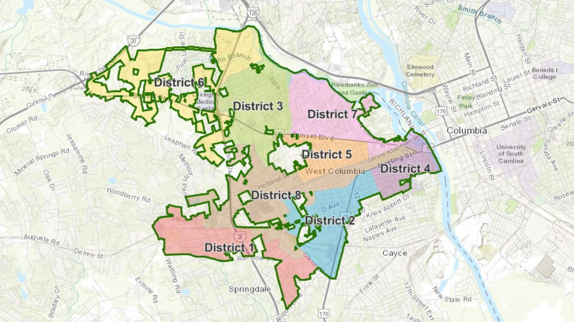 West Columbia City Council approves redistricting map | wltx.com
