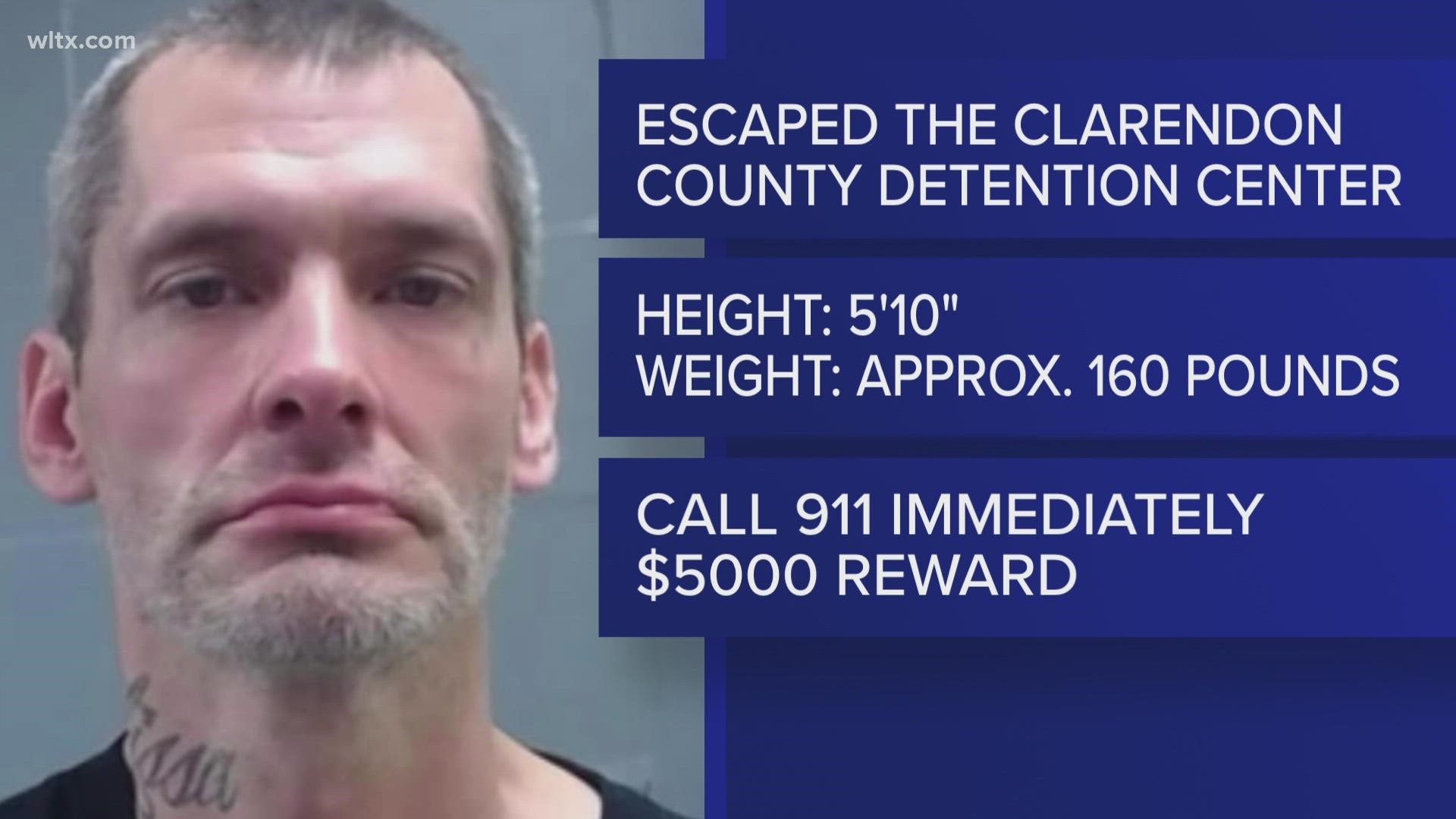 South Carolina inmate still on the run after escaping Clarendon County