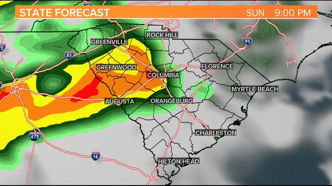 New threat of severe weather in South Carolina this weekend