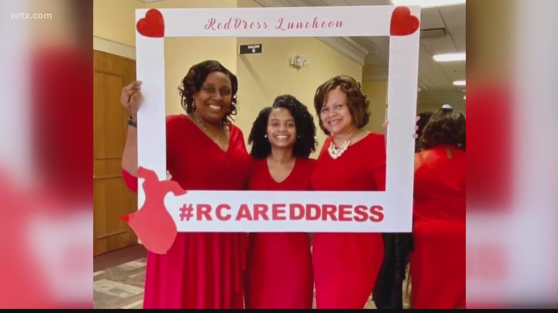 red dress for luncheon Red dress luncheon for heart healthy month