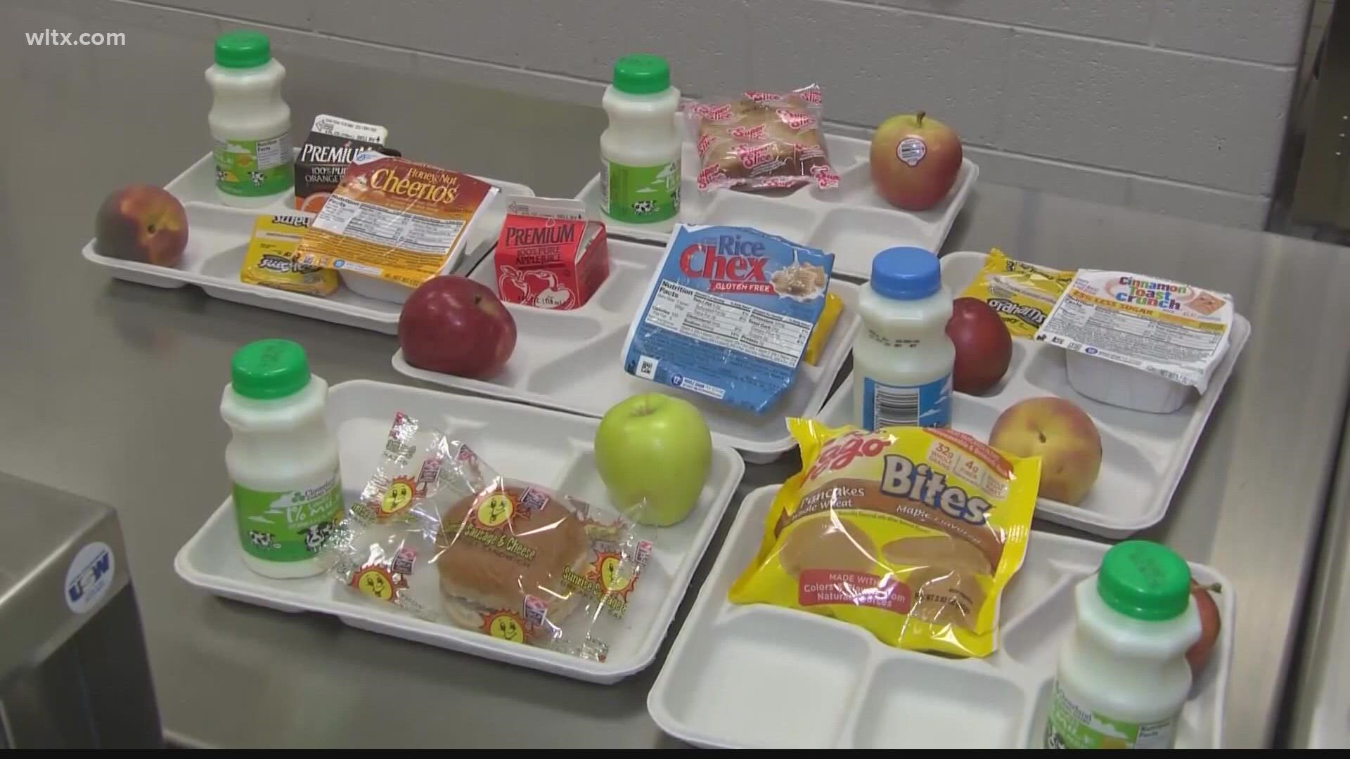 Breakfast and lunch will be offered for students during the summer.