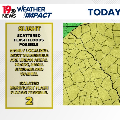 Heavy rainfall, flooding possible today for South Carolina | wltx.com