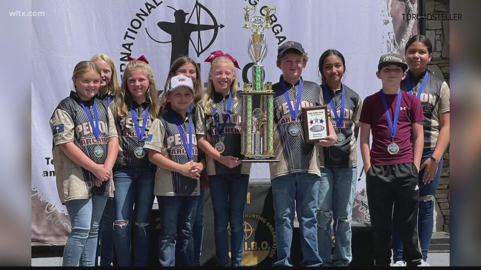 Taking on the globe, Pelion Elementary School's archery team is now a world champion.