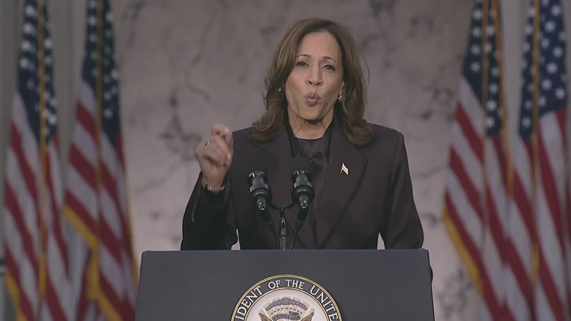 Kamala Harris gave a concession speech following her loss in the Presidential race to Donald Trump. 