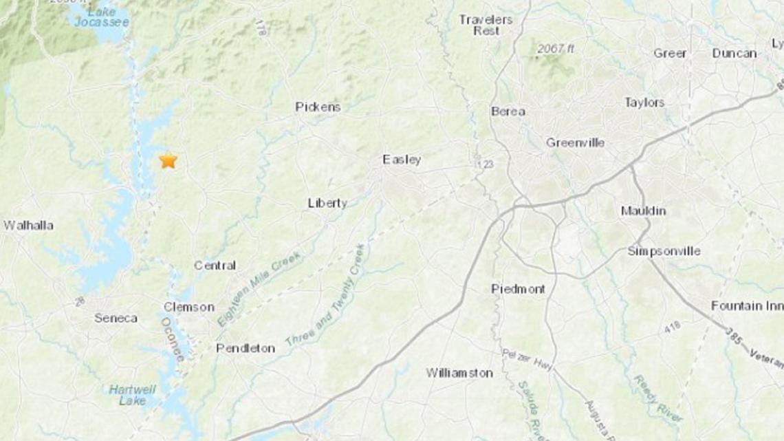 1.9 magnitude earthquake recorded in Six Mile, South Carolina | wltx.com