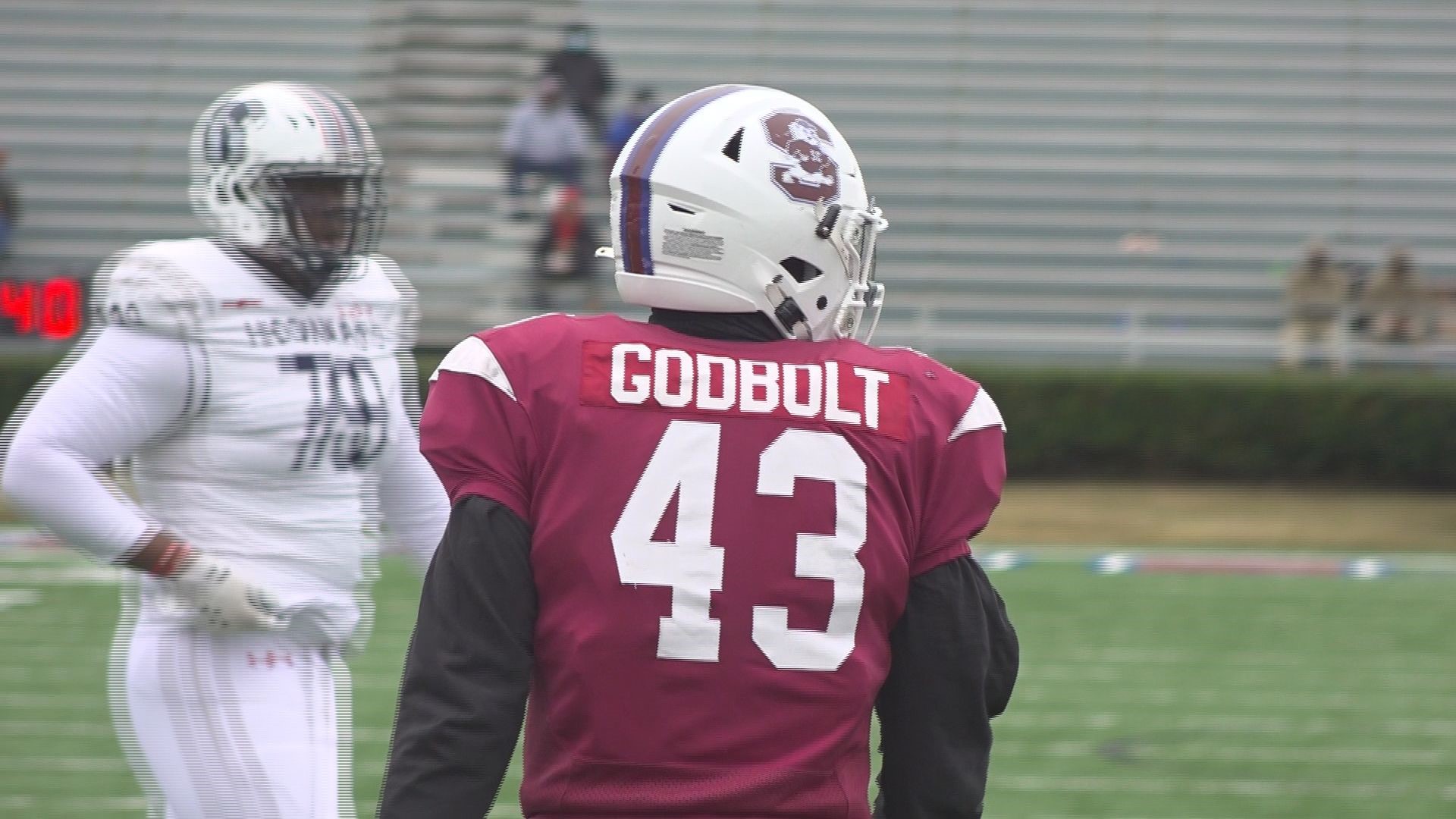 Sophomore defensive lineman Patrick Godbolt was named MEAC Co-Defensive Player of the Week and freshman kicker Gavyn Zimmerman was named Special Teams POTW.