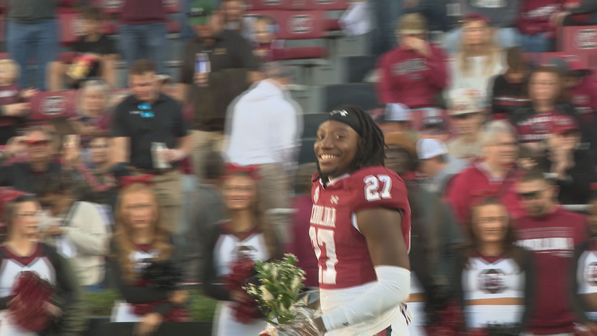 A look at a few of the Gamecock football players who were honored in their last home game at Williams-Brice Stadium