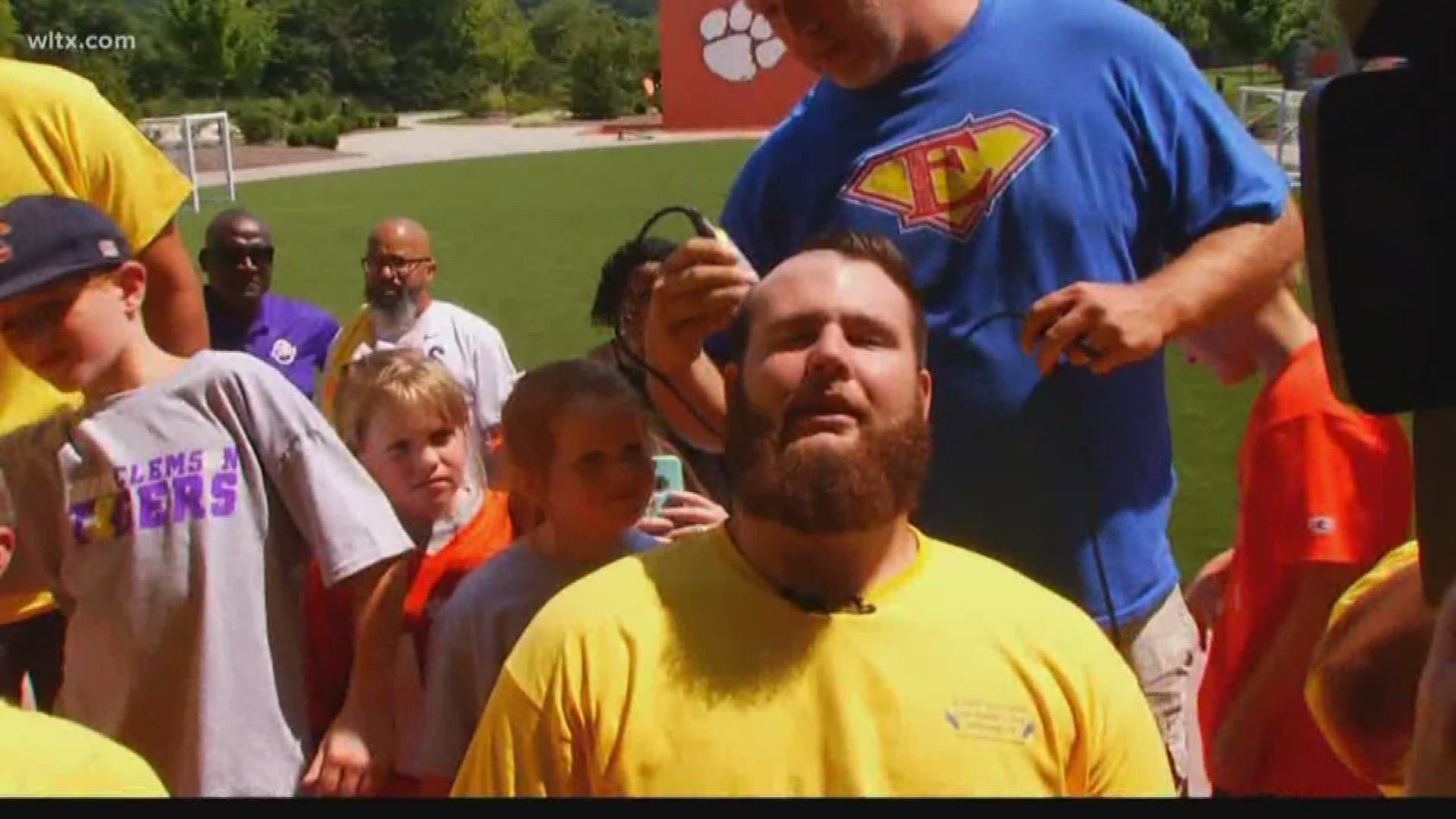 Clemson starting offensive lineman Sean Pollard has been locked in of late on helping kids with cancer have at least one day where they can have some fun and interact with the Tiger players.