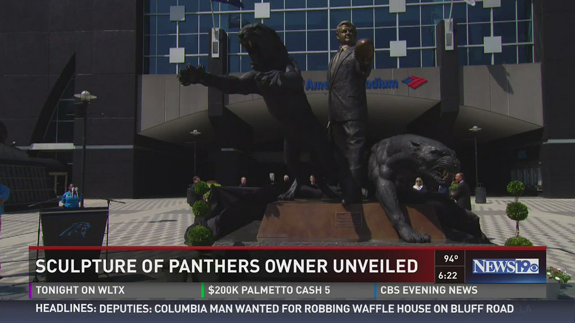 Panthers Owner Honored With Sculpture